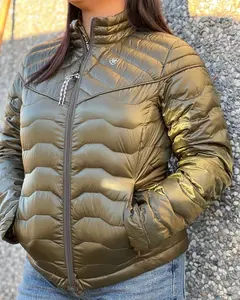 ARIAT WOMEN IDEAL DOWN OLIVE GREEN JACKET