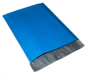 Blue Poly Mailers Size 14x17 Colorful Shipping Bags