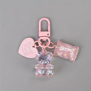 Cute Bear Design Phone Chain, 3D Bear Pendant Phone Lanyard, Fashion Phone Charm for Women & Girls, Mobile Phone Decoration Accessories, Phone Accessory, Phone Ornament