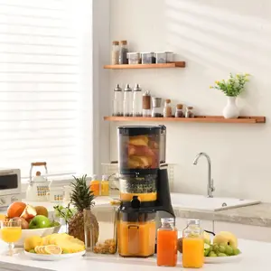 Canoly C09 cold pressed juicer(JE-24 Upgrade),Hands-Free 90oz Slow Juicer – 250W Motor, 96% High Yield,5.9" Wide Chute,Easy Clean juicermachine