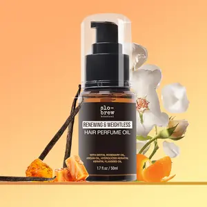 SLO-BREW Hair Perfume Oil - Nourishing Vanilla Fragrant Hair Perfume with Biotin Oil and Keratin Complex for Silky, Weightless Shine (1.7 fl oz)