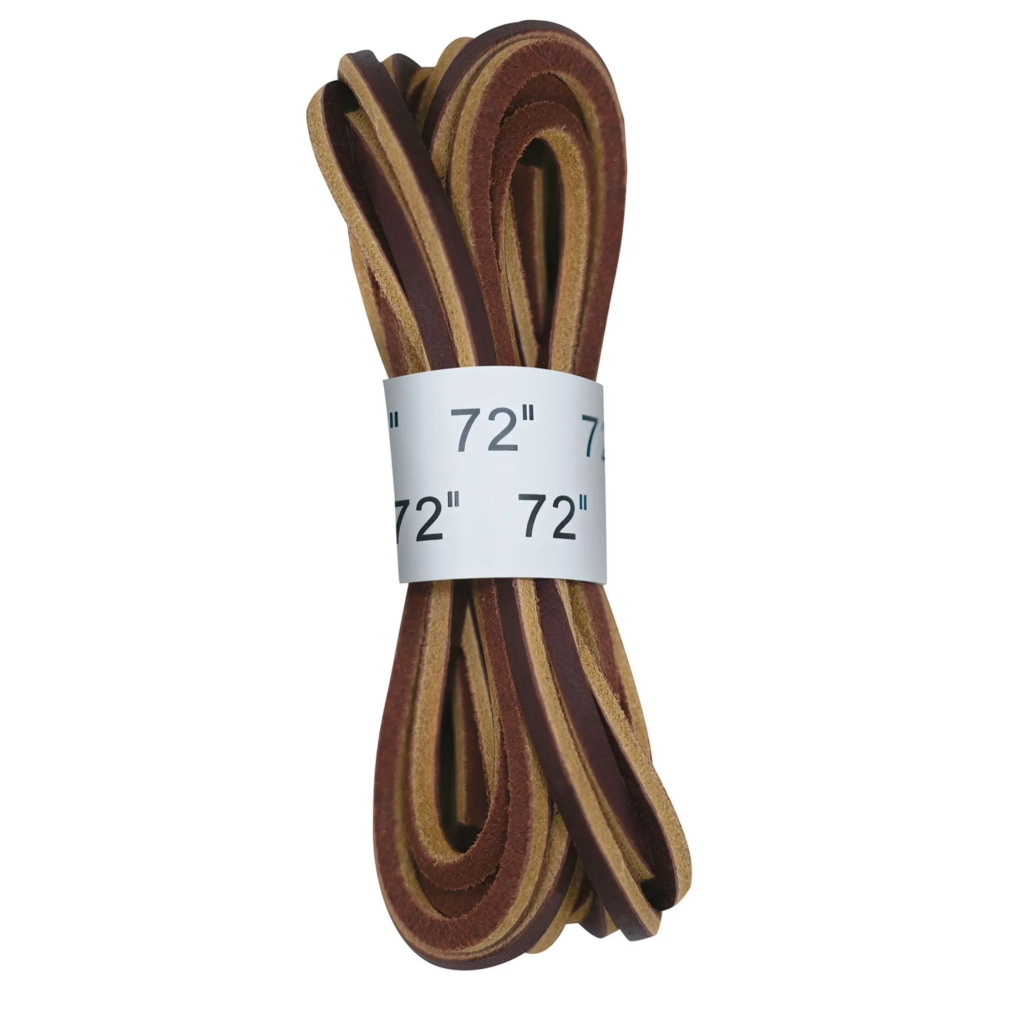Premium Brown Leather Shoe Laces for Shoes & Footwear - 1/8 in Thick, 72 in Long