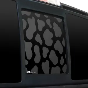 Precut Rear Middle Window Cow Print Vinyl Decal Fits Ford F150 2004-2014