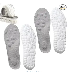 2 PCS Super Soft 4D Cloud Insoles with U-Shape Memory Foam | Arch Support & Shock-Absorbing Comfort Insoles for Women Men