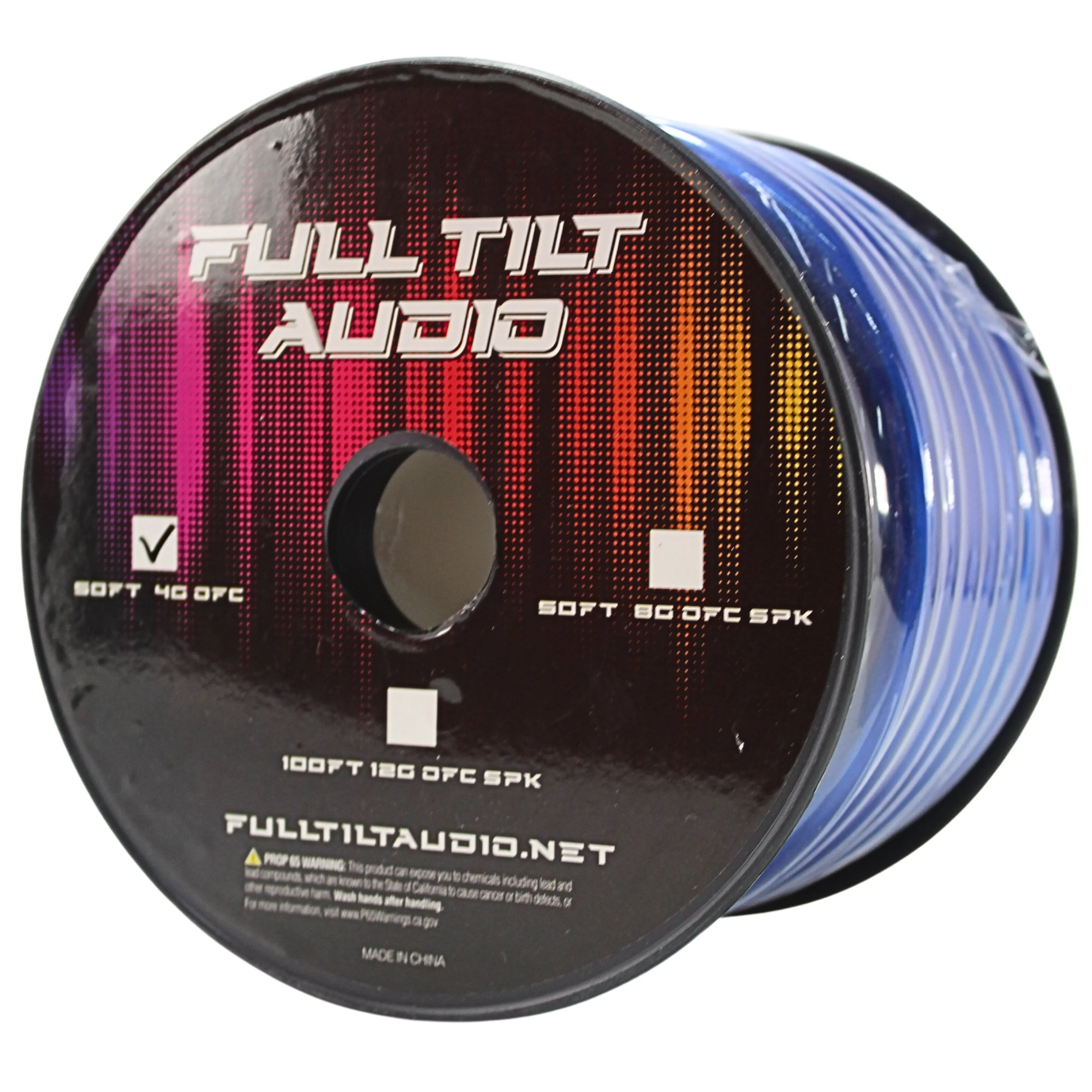 Full Tilt Audio 4 GA Tinned OFC Power/Ground Wire Blue Lot Cut By The Foot