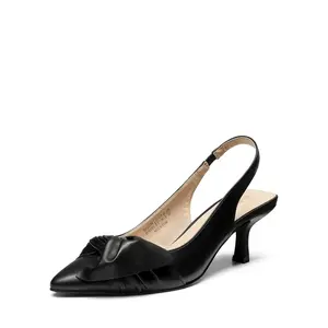Dream Pairs Women's Bowknot Slingback Pointed Toe Kitten Heel Pumps