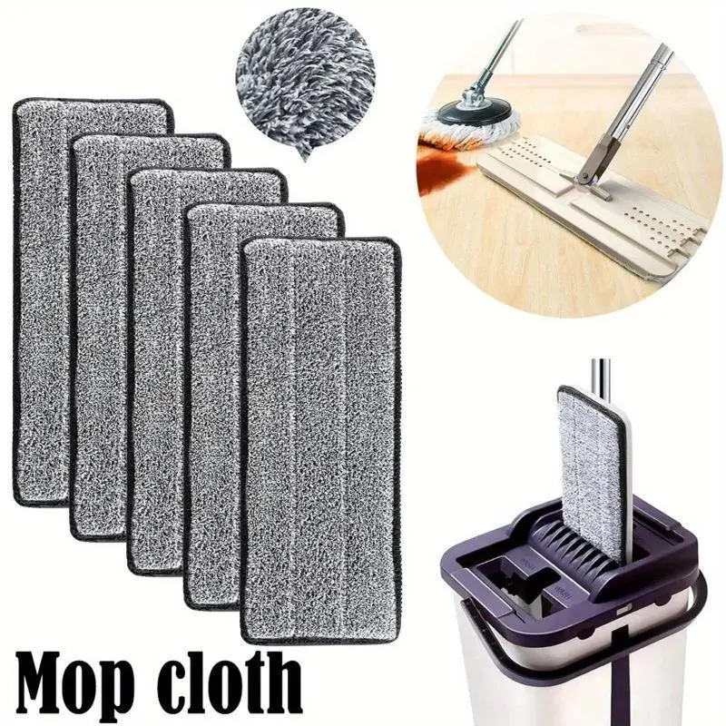 3pcs Microfiber Mop Pad Replacement Microfiber Washable Spray Mop Dust Mop Household Mop Head Cleaning pad grey color Replacement Mop Pads Reusable Mop Pads