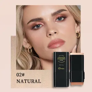 Get Flawless Fast: Long-Wear Foundation & Contour Duo Stick w/ Applicator Foundation Concealer Makeup