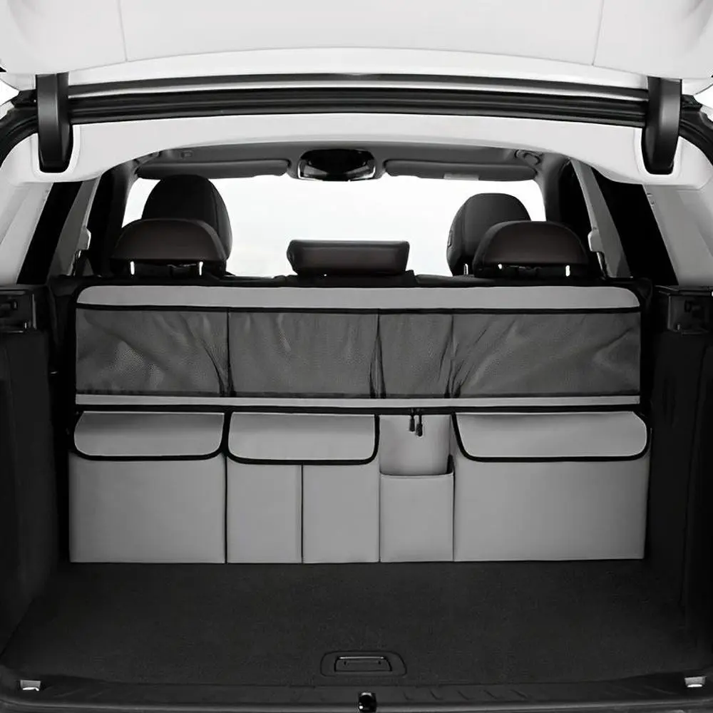 Car trunk storage bag, SUV car rear seat back hanging bag, mesh pocket, car storage box, storage backrest bag, Car Interior Accessory, Car Accessories