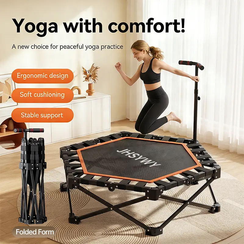 Folding Trampoline - 41.73in*41.73in*44.49in, Easy Setup, Ready-to-Use Upon Opening, Simple Storage, Fitness for Everyone Sports & Outdoor Equipment