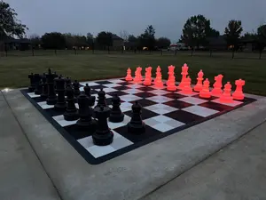 25 Inch Plastic Light-up LED Giant Chess Set - Day/Night Value Set - One Color