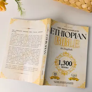 2-Piece Orthodox Bible Study Notebook Set, Complete English Ethiopian Bible Collection with 1300 Books, Enoch, Jubilees & Full Apocrypha for Biblical Study