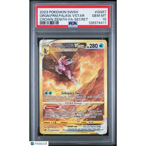 2023 Pokemon Sword And Shield Crown Zenith Orgn. FRM. Palkia VSTAR PSA 10