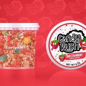 Sour Strawberry CRUNCH Gushers Candy fruit blasts gushies