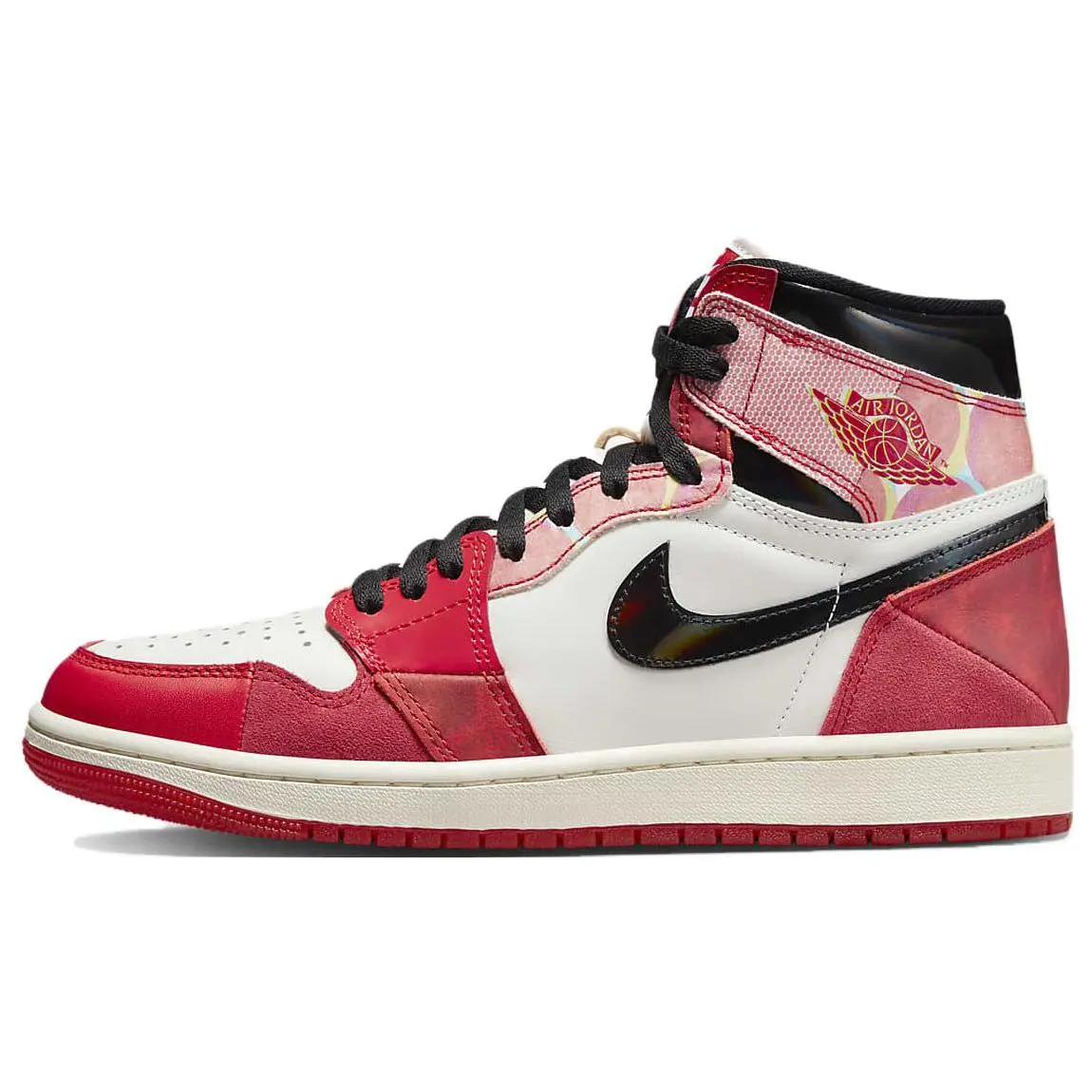Jordan 1 Retro High OG Spider-Men's Across The Spider-Verse Comfort Basketball Shoes Unisex University Red Black White DV1748-601