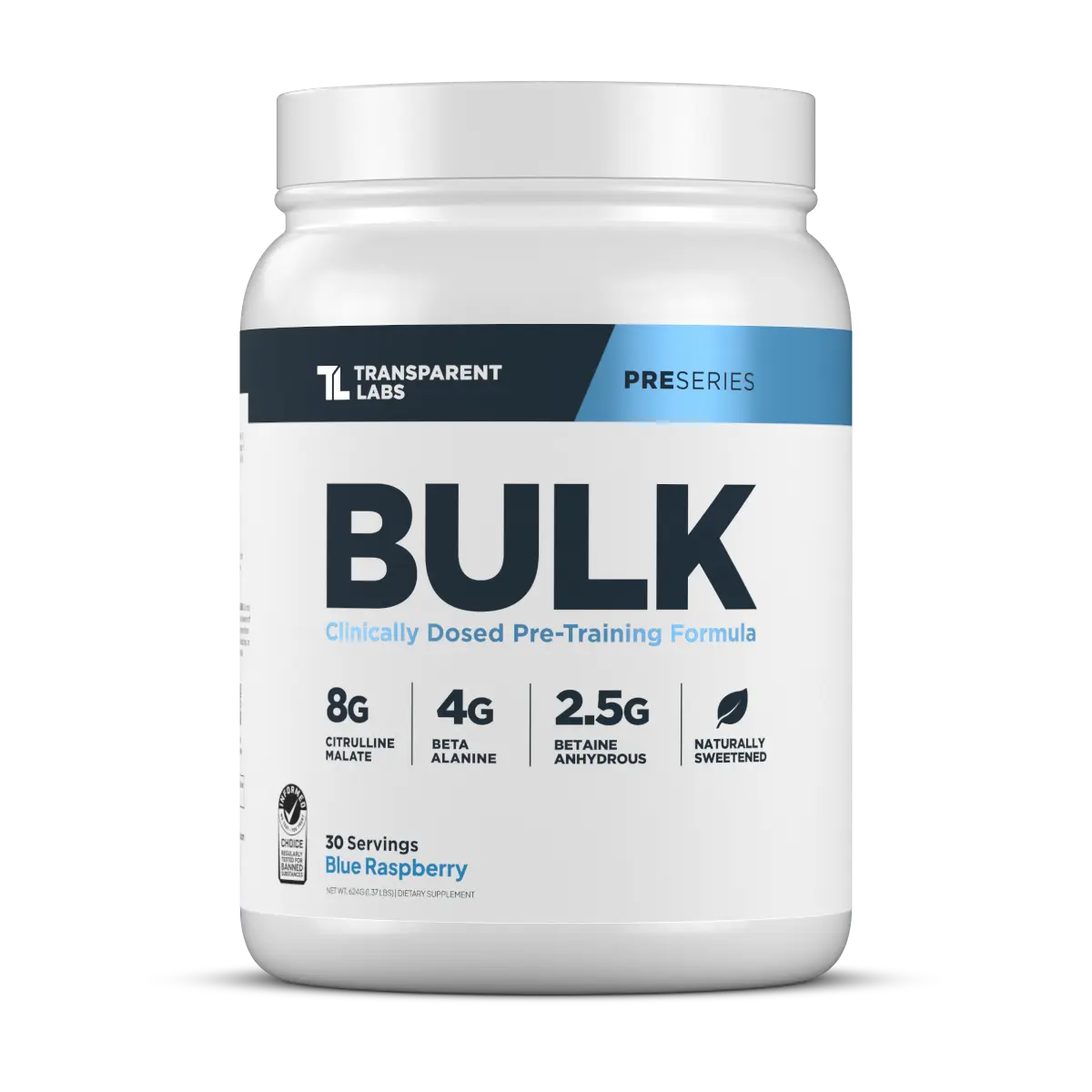 Transparent Labs Bulk Pre-Workout - Training Pre-Workout Supplement for Muscle Gain, Strength, and Performance Transparent Labs Bulk Pre-Workout - Training Pre-Workout Supplement for Muscle Gain, Strength, and Performance