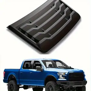 [1pc ABS Hood Vent] 1pc ABS Engine Hood Vent Grille Cover - Aerodynamic Black Car Air Vent Sticker with Multi-Slot Cooling Design, Durable ABS Resin Construction for Enhanced Engine Cooling & Stylish Exterior Upgrade, Fit for Cars (Easy Ins