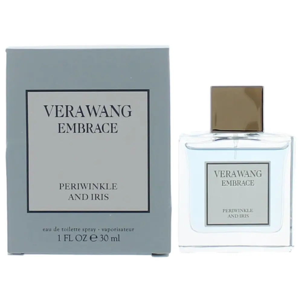 Vera Wang Embrace Periwinkle and Iris Women's 1oz EDT Spray - Periwinkle, Elegant Floral Perfume, Floral Style, Clean Girl Perfume, Romance Theme Women's Fragrance, Jasmine, Bergamot, Benzoin, Ethereal, Modern Elegance (1-1.9 Fl Oz)