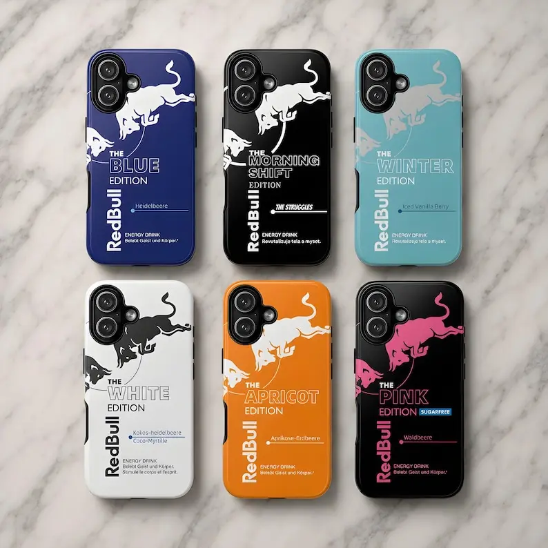 Retro Energy Rush Phone Case – Y2K Racing Graphic Protective Cover for iPhone 17 16 15 14 13 12 11 Pro Max & Samsung Galaxy, Bold Hypebeast Streetwear Aesthetic, Vintage Sports Style Shockproof Case for Men, Women & Teens