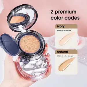 Double-layer cushion CC cream for long-lasting makeup,conceals blemishes, provides hydration, controls oil, and setsthe base with a powdery finish, ideal for oily skin for anatural nude look.