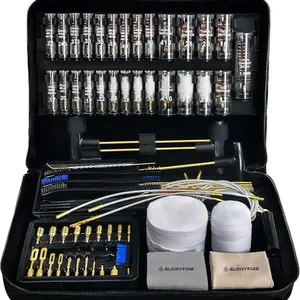 GLORYFIRE Cleaning Kit with High-end Brass Brushes, Mops, Jags, Reinforced, Lengthened Rods and Cleaning Snake&Ropes