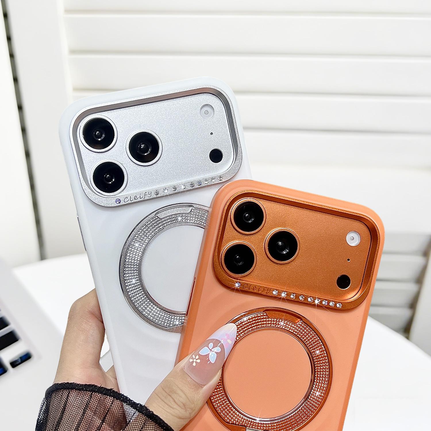 Magnetic Phone Ring Holder for 17 Pro Max 17Pro Case, 360 Rotation Ring Stand, Compatible with Mag-Safe, Military Grade Drop Tested