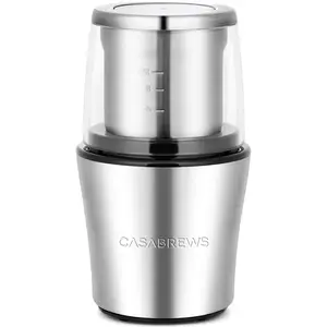 CASABREWS KWG130 Electric Coffee Grinder for Coffee Beans and Spices, Stainless Steel Blade Grinder