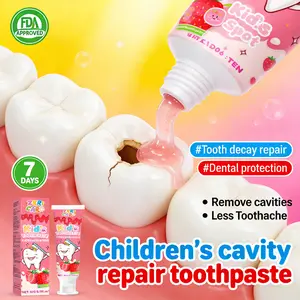 ZKRICARO Kids Toothpaste Dual-Action Anti-Cavity Formula FDA Certified Repairs Cavities Removes Plaque Freshens Breath Promotes Oral Health