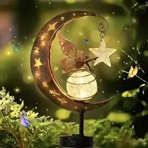 Fairy Flower Design Garden Decoration Light, Outdoor Decorative Lights, Outdoor Art Decoration, Garden Decorative Lighting, Outdoor Courtyard Lawn Garden Decoration Supplies