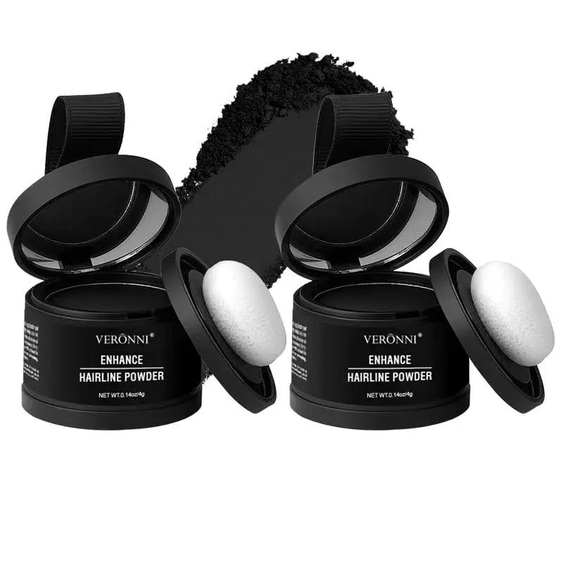 Buy 1 Get 1 Free Hairline Powder, Hairline-Shaping Powder, Soft & Lightweight Highlight Black Hairline Powder for Hairline Filling, Facial Contouring & Shadowing, Cosmetic Supplies, Cosmetic Supplies