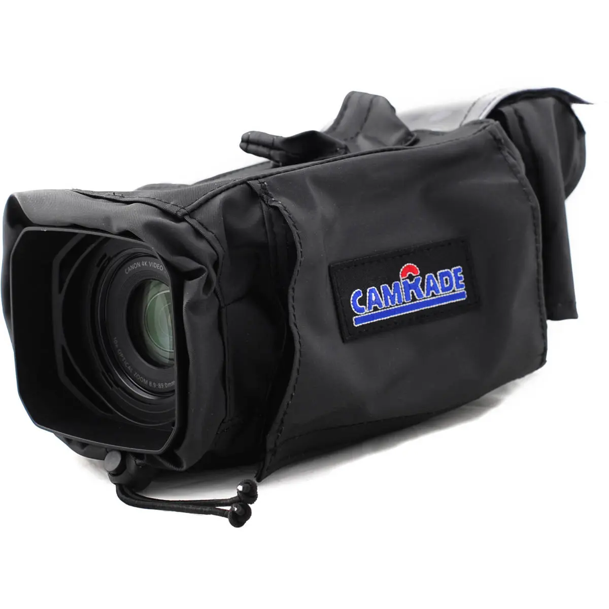camRade wetSuit Waterproof Camera Cover for Canon XC10, Hook-Loop Closure, Soft Fabric Construction, Vinyl Screen Protection, Included Storage Pouch