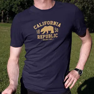 California Republic Bear T-Shirt | Golden State Pride Tee | Unisex California Graphic Shirt | Soft Casual Cali Apparel