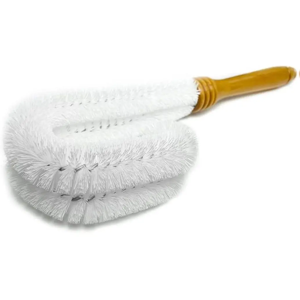 Chemex Coffee Maker Brush with White Nylon Bristles for X Shaped Models Hand Wash Only Safe on Glass
