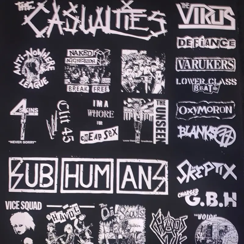 Street Punk patches sheet diy decoration casualties Street Punk patches sheet diy decoration casualties