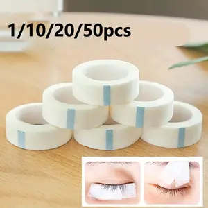 Breathable Medical Tape Eyelash Extension Needle Tape False Eyelashes Patch Eye Lid Sticker, 1-50 Pieces, Makeup Tool