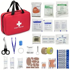 160 Piece First Aid Kit, Premium Waterproof Compact Trauma Medical Kits for Any Emergencies, Ideal for Home, Office, Car, Travel, Outdoor, Camping, Hiking, Boating,Gift for Families