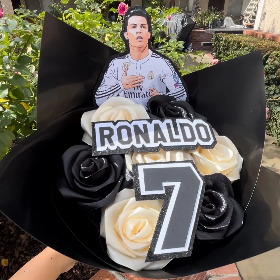 Soccer player bouquet Artificial