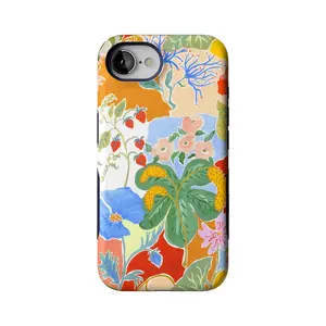 Casely iPhone 17e Case | Botanical Blooms | Floral Patchwork | Bold Protective Design | Compatible with MagSafe