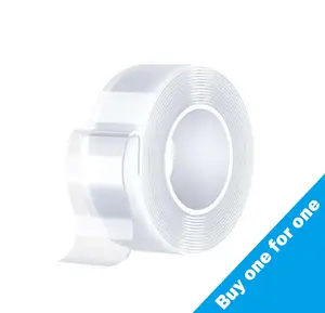 [1pcs]  Heavy Duty(9.85FT), Nano Double Sided Adhesive Tape, Clear Mounting Tape Picture Hanging Adhesive Strips.Double Sided Tape Heavy Duty(9.85FT), Nano Double Sided Adhesive Tape, Clear Mounting Tape Picture Hanging Adhesive Strips.