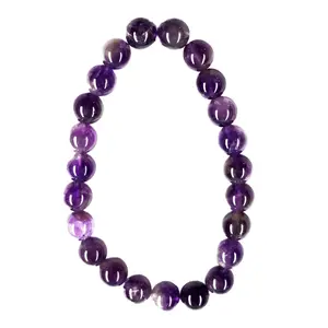 Amethyst Bracelet 8mm Beads | Natural Crystal Stretch Bracelet for Everyday Wear & Gifting