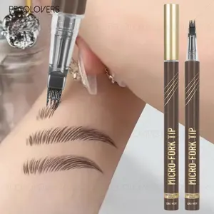 1PC Four-pronged Eyebrow Pencil, Liquid Eyebrow Pencil, Long-lasting and Quick-drying, Waterproof and Sweat-proof, Eyebrow Cosmetics, Eyebrow Makeup Products