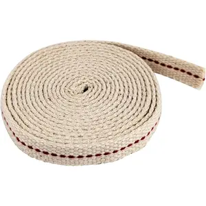 1 Roll/6.5 Feet Flat Oil Lamp Wick, 1/2 Inches Cotton Wick Replacement for Kerosene Burner, Lantern, Lamps (1, 1/2 inch)