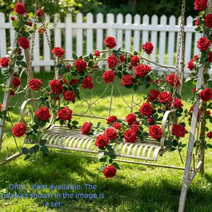 Artificial Rose Vine Garland, Bendable Fake Flower String, Wedding Arch Decor, Garden Swing Fence Ornament, Elegant Floral Arrangement