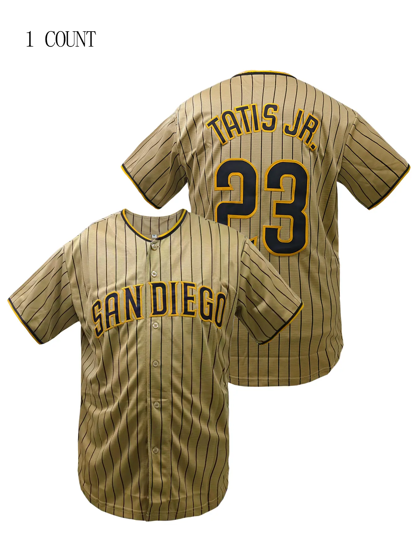 Men's & Women's Striped Baseball Lightweight Jersey Shirts, Loose-Fit Breathable V-Neck Short Sleeve Top, All Season Casual Wear, Casual Sports Top