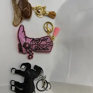 Rhinestone Western Keychain Charm