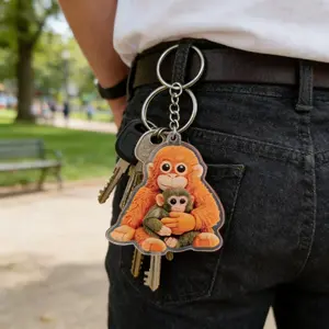 Gorilla Keychain Party Favors, Suitable for Kids and Adults, Novelty Key Ring, Bulk Gift Bag Fillers, Birthday and Christmas Gifts