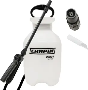 Chapin 20004 Pump Sprayer, 1-Gallon SureSpray Translucent Tank with an Easy Fill Funnel-Top Opening, Adjustable Cone Nozzle & 34" Long Reach Hose, Used for Fertilizer, Pesticides, Weeds & Pests