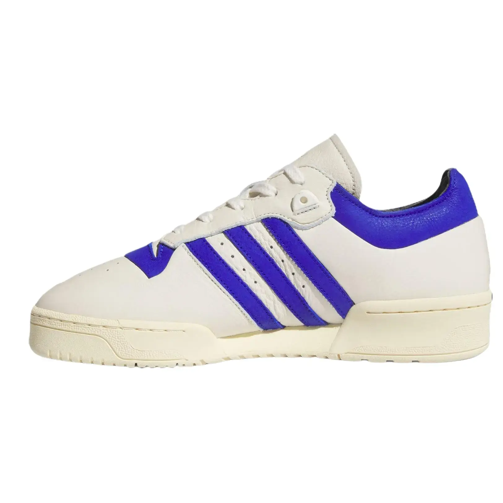 Adidas Rivalry 86 Low Men's Leather Shoe, Cream White Lucid Blue Retro Athletic Footwear with Cushioned Midsole, Casual, Rubber, Male, Classic Fit