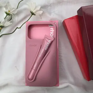 [Full box] Rhode Summer Lip Case for iPhone 17 16 15 14 13 12 11 Pro Max Plus Soft Silicone Clean Girl Aesthetic Minimal Phone Cover Cute Neutral Style