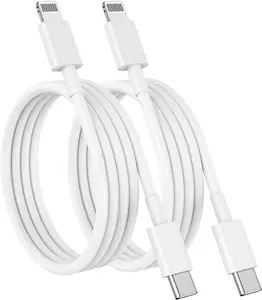 USB C to Lightning Cable (2pack 3ft),  iPhone Fast Charger 1m, Power Delivery Original Type C Charging Cord for Apple iPhone 13/12/11 Pro/11/XS MAX/XR/8/7/6s Plus,iPad (White)